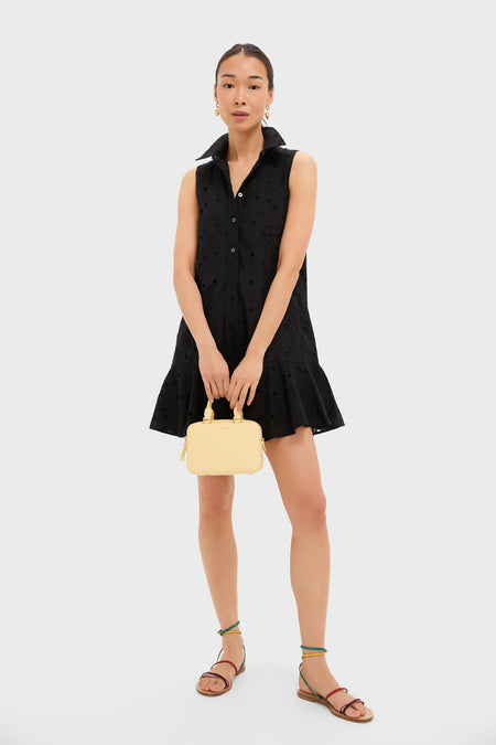 Black Floral Eyelet Sleeveless Callahan