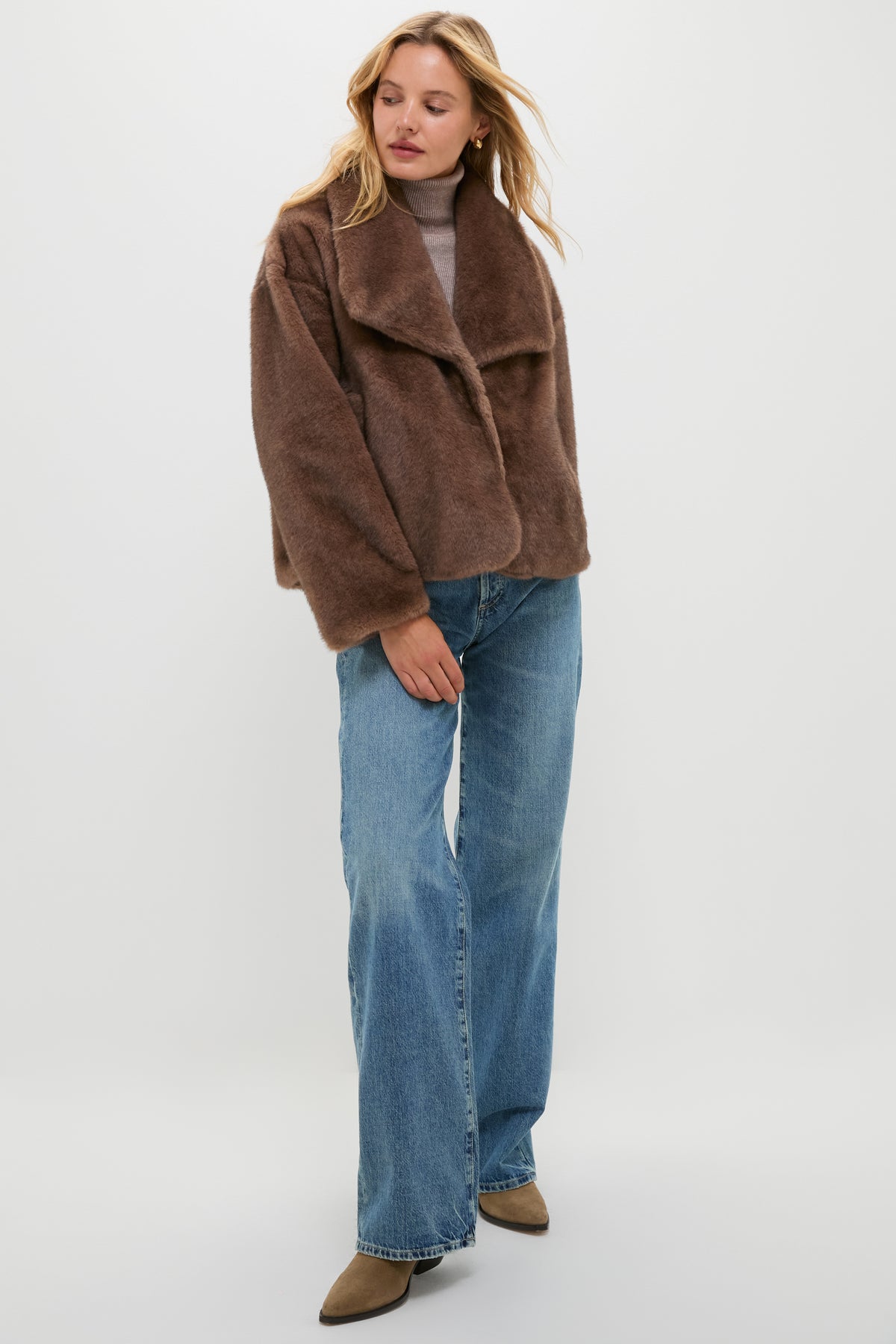 Brown Faux Fur Haddon Jacket