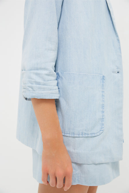 Light Wash Denim Chandra Blazer