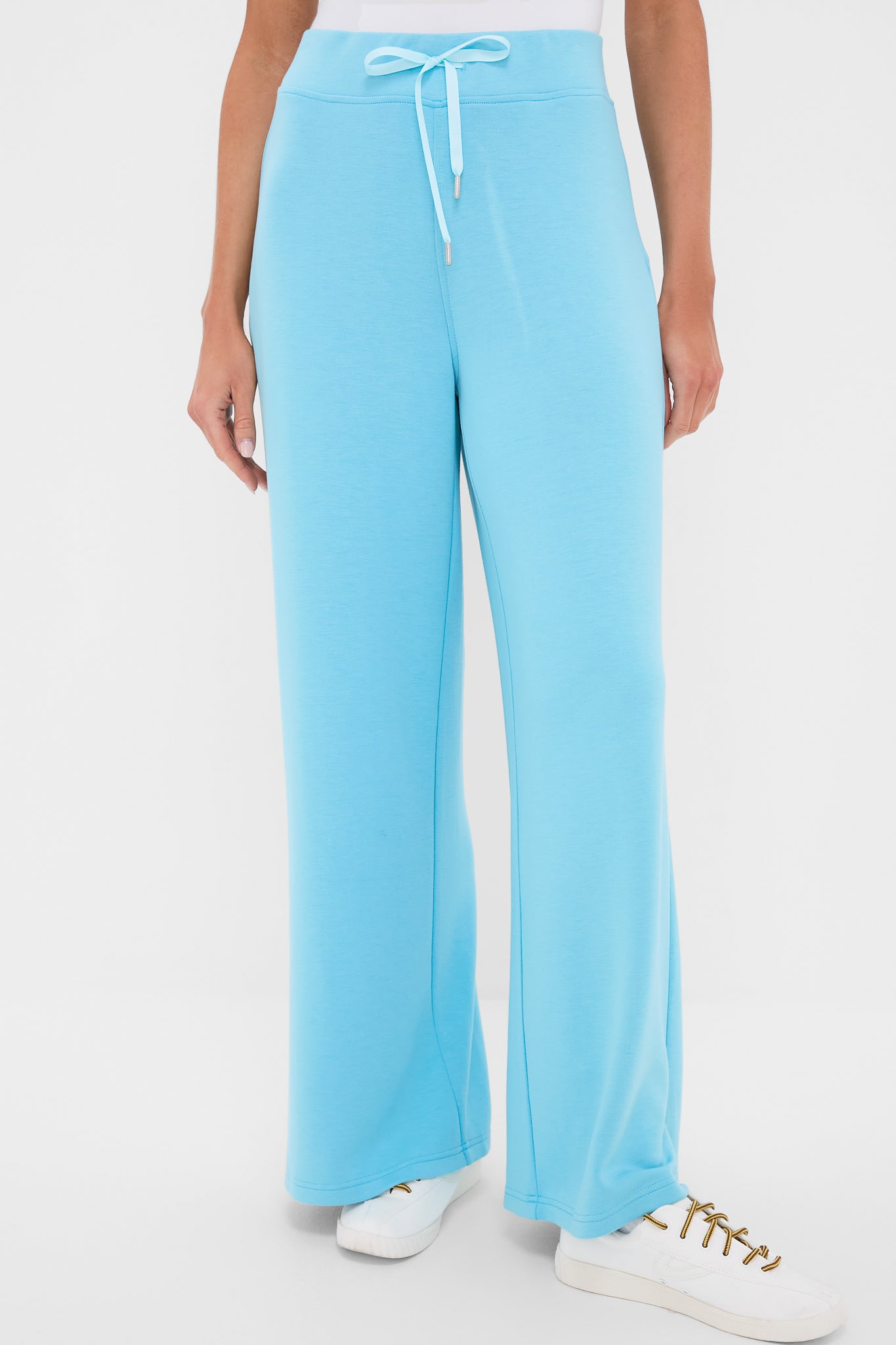Bright Blue Wide Leg Comfort Stretch Finn Pants | Tnuck Sport
