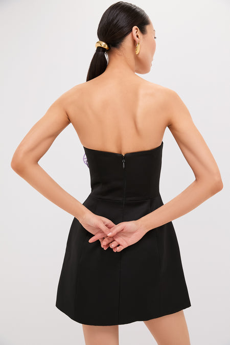 Ebony Iris Print Rosalie Mini Dress