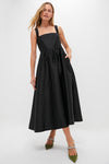 Black Dupioni Esme Dress