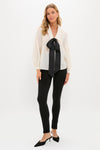 Sheer Bow Bessie Blouse