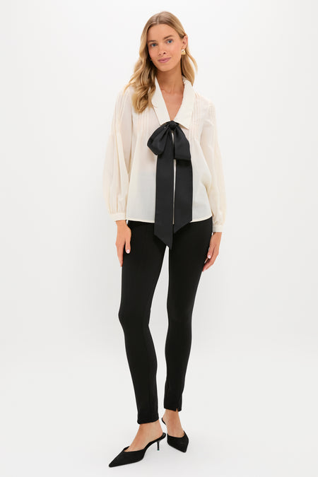 Sheer Bow Bessie Blouse