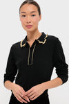 Black Annalane Collared Sweater