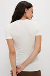Ivory Softsculpt Knit Tee