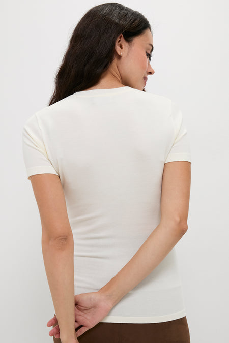 Ivory Softsculpt Knit Tee