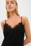 Black Lace Sabrina Mini Dress