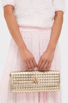 Gold Metallic Alice Clutch Bag