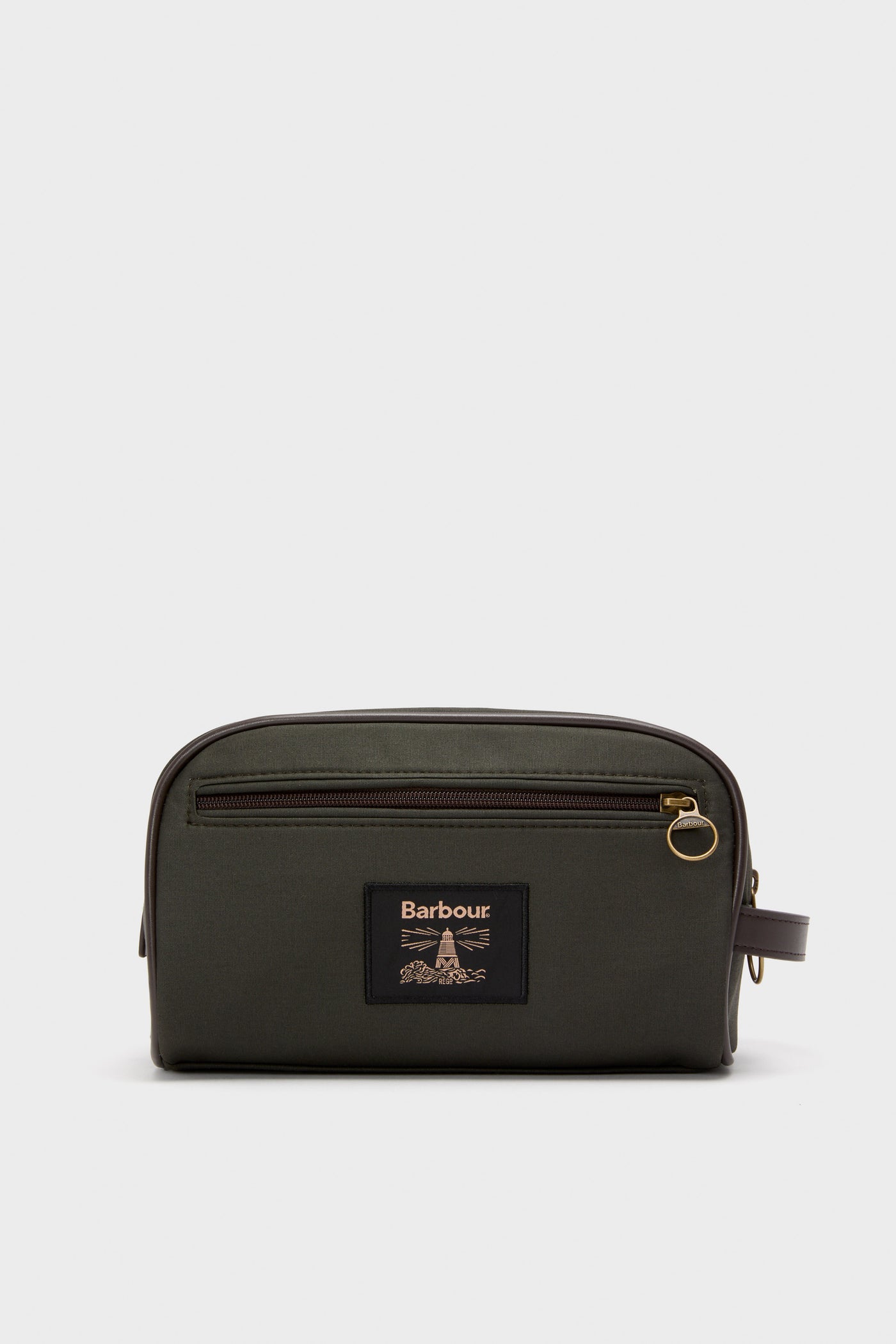 Olive Wax Washbag