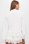 White Iyla Soutache Long Sleeve Blouse