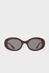 Dark Cherry Lacquer Lainey Sunglasses