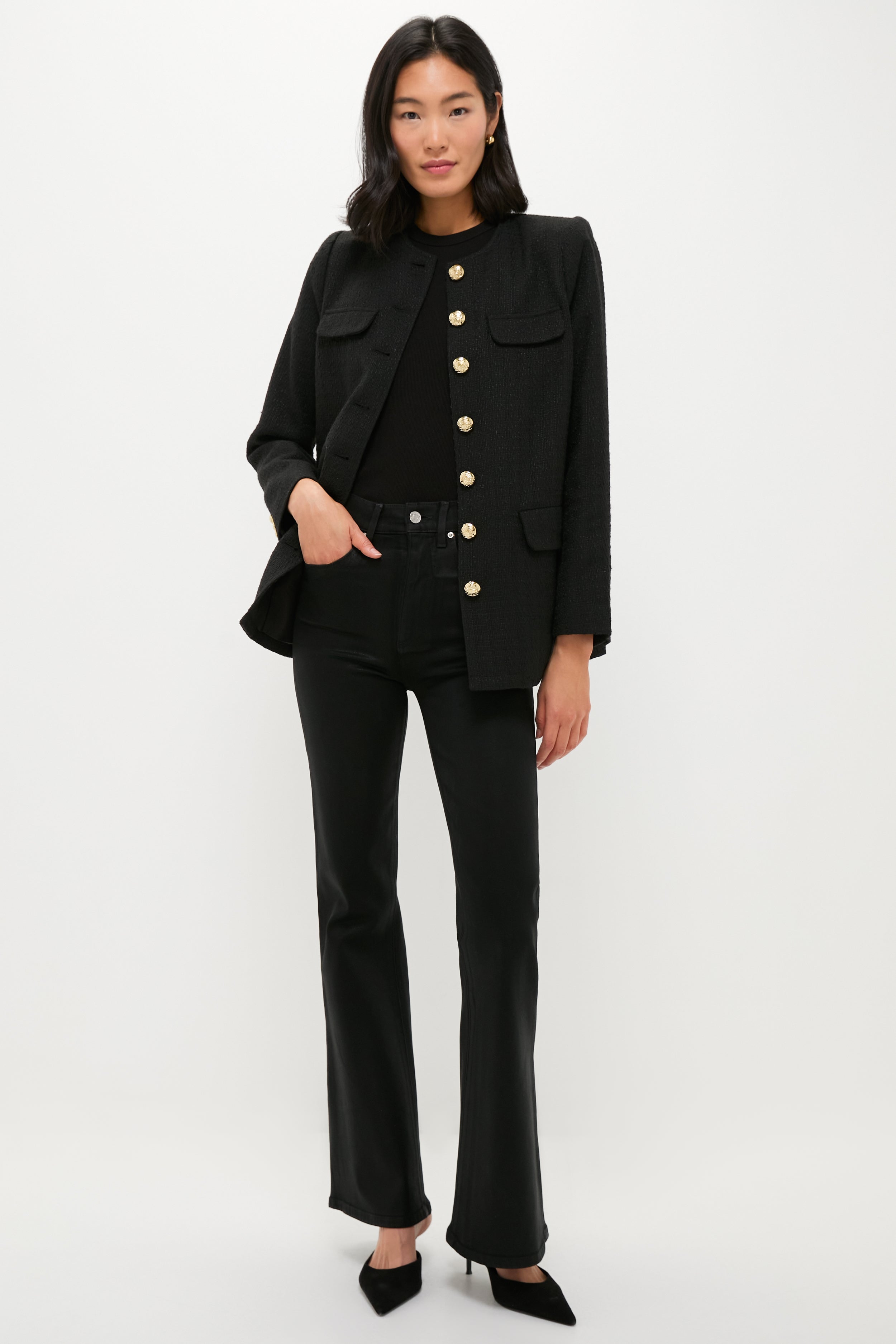 Black Tweed Jennings Jacket | Pomander Place