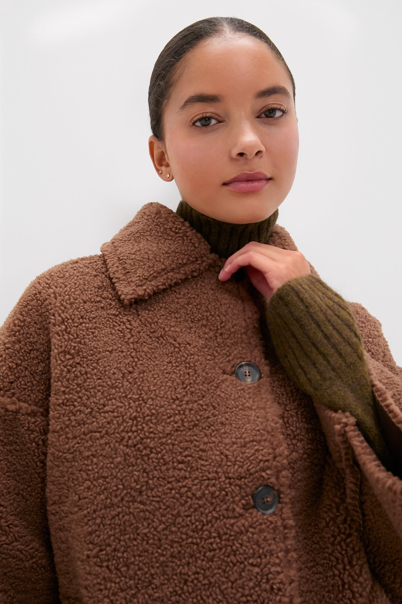 Chocolate Plush Car Coat