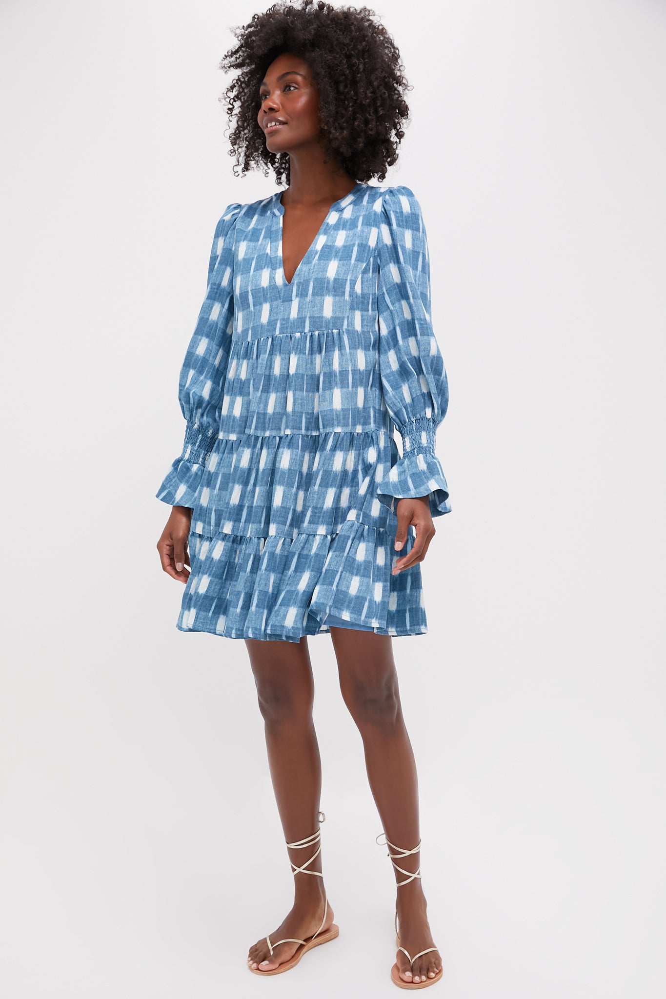 Blue Ikat Kenzo Dress | Pomander Place Blue Ikat Kenzo Dress | Pomander Place