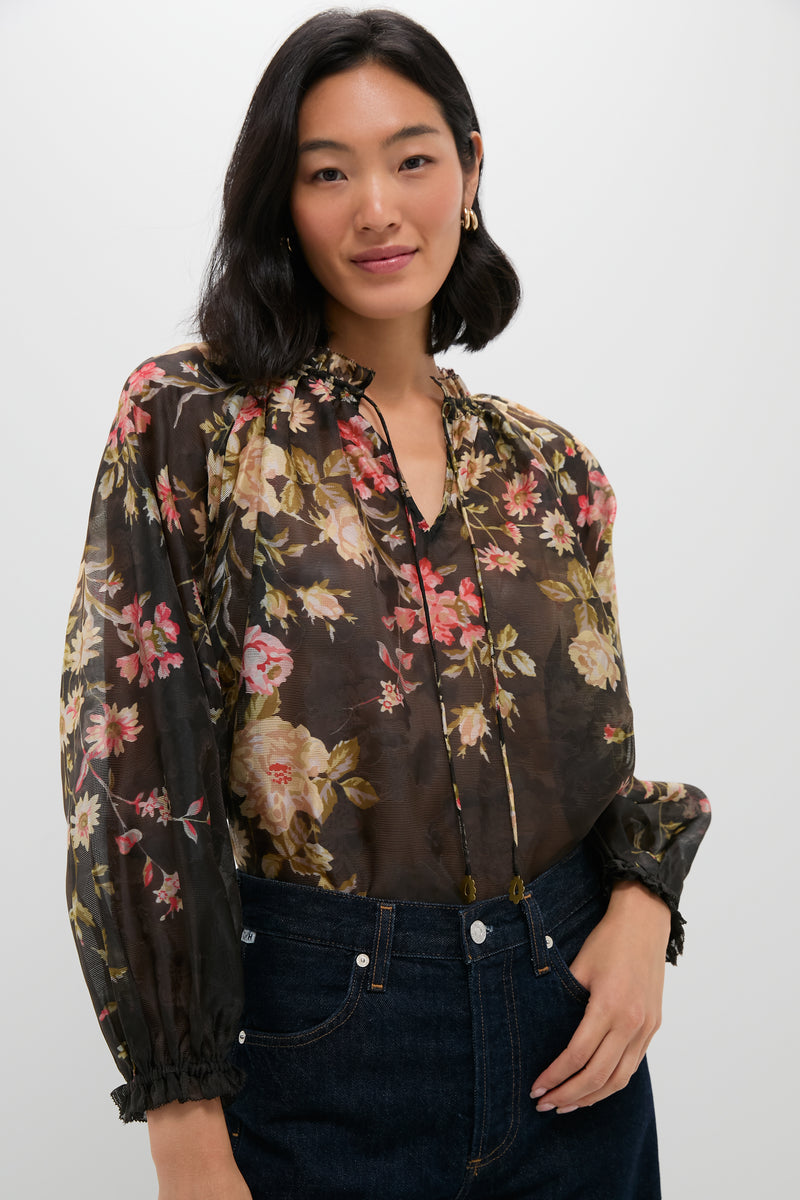 Multi Jolie Print Long Sleeve Top