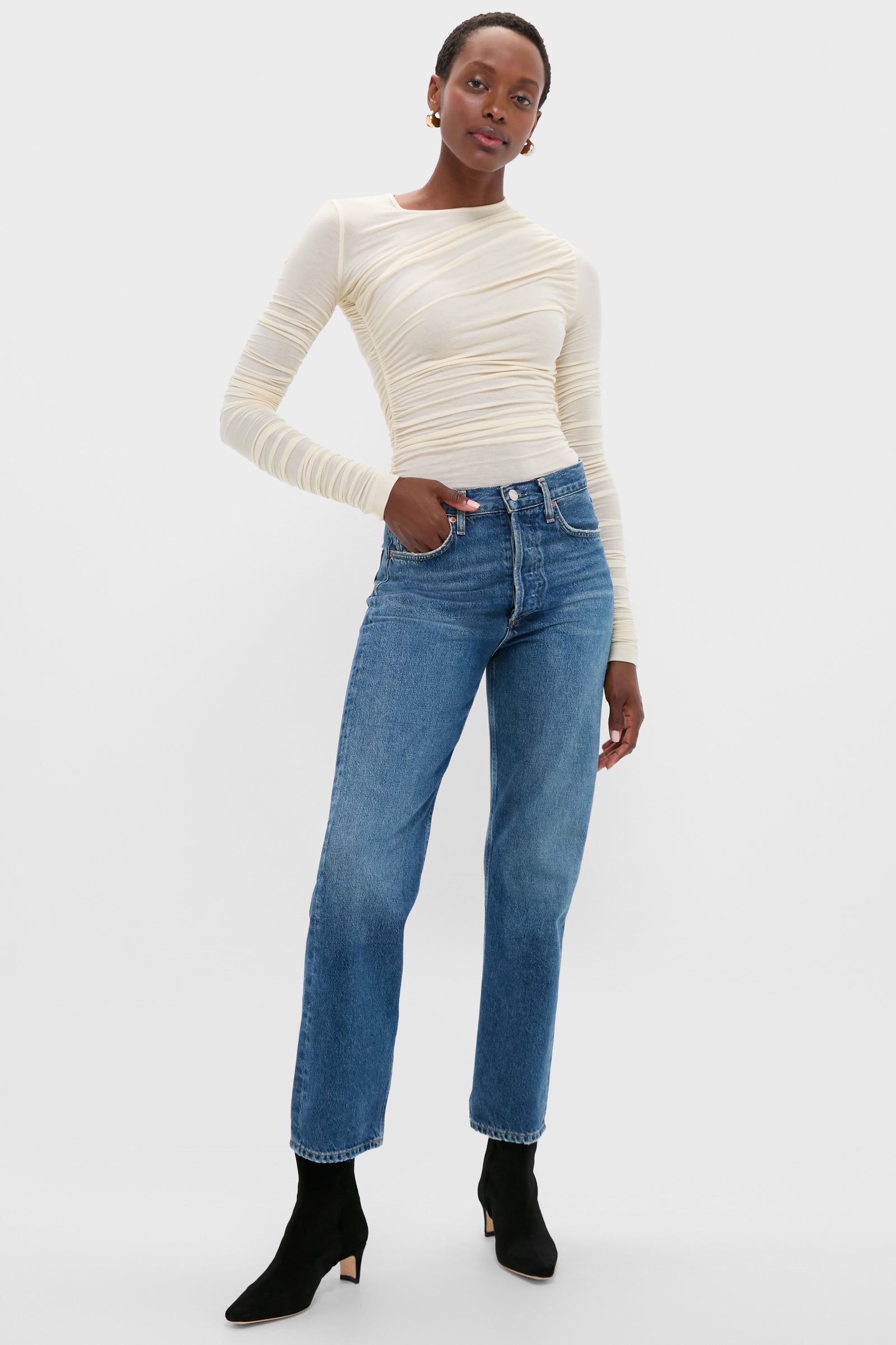 Oat Milk Tania Twist Tee