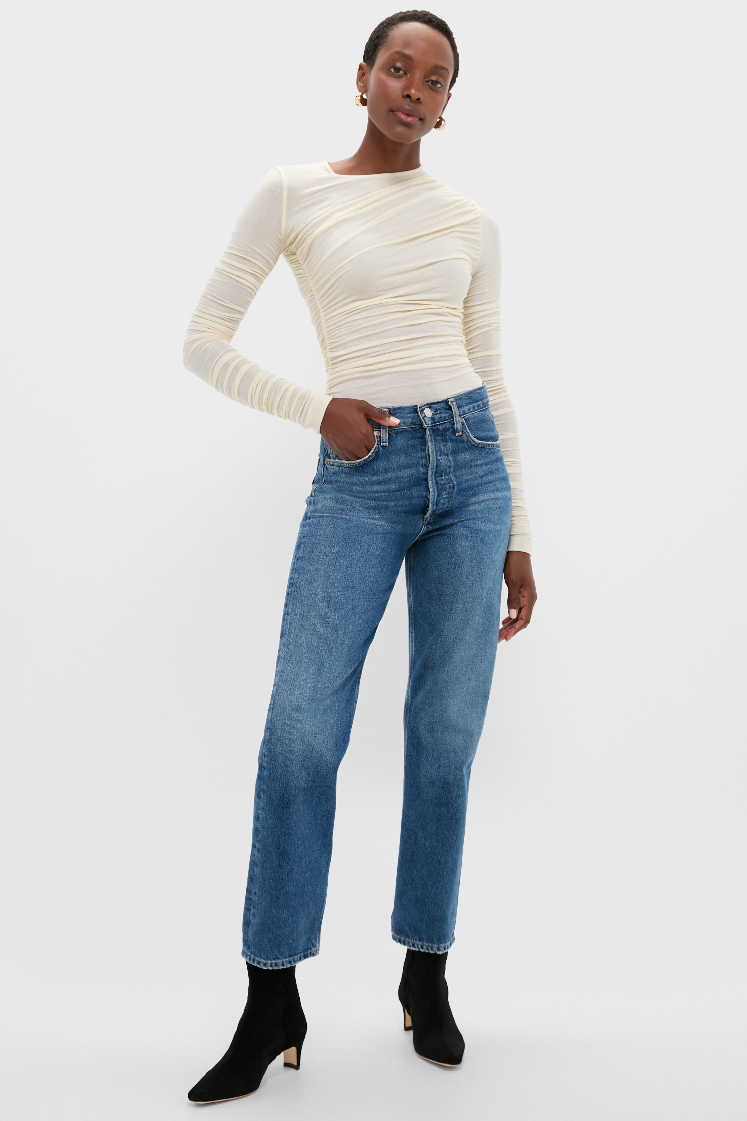 Oat Milk Tania Twist Tee