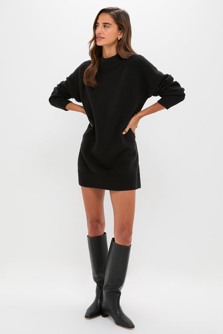 Heavyweight Black Kristen Sweater Dress