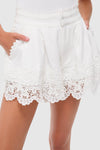 White Iyla Soutache Shorts