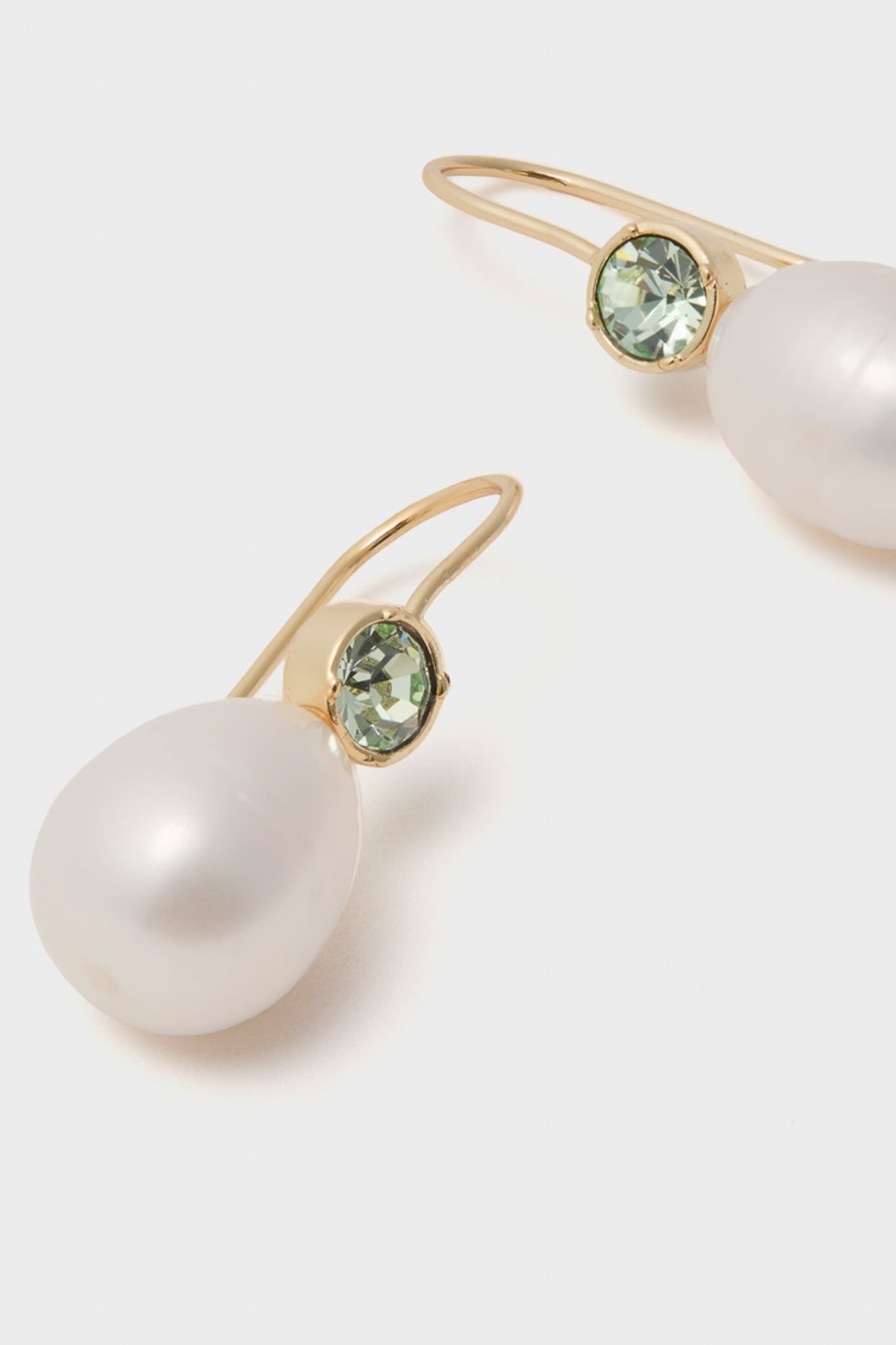 Mint Ellie Pearl Drop Earrings