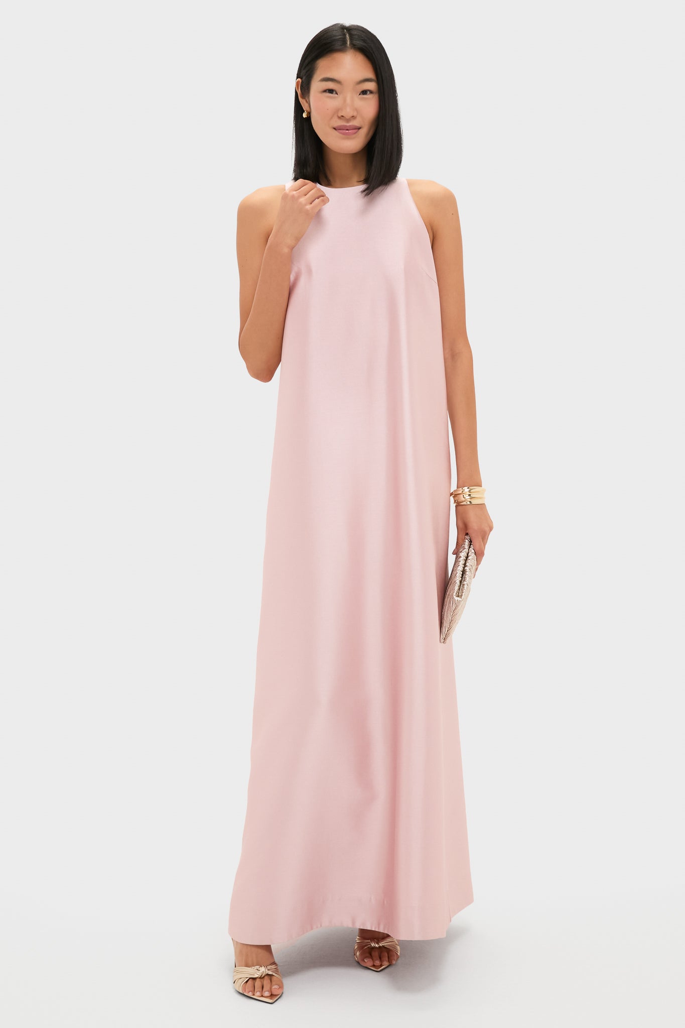Light Pink Dupioni Portia Gown