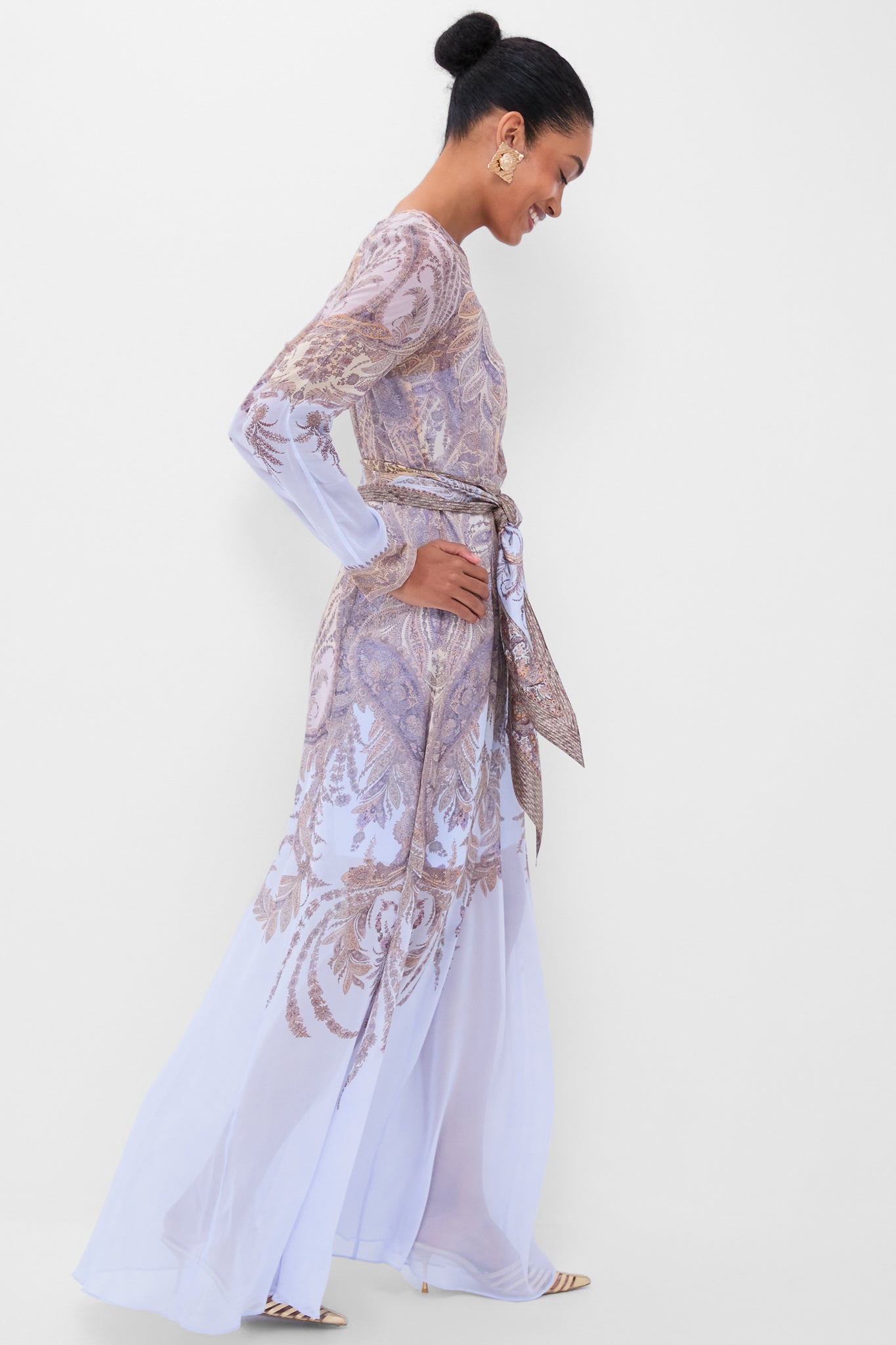 Lilac Paisley Hypnotic Sheath Dress | Zimmermann