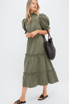 Olive Green Selena Maxi Dress