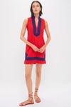 Fiery Red Sleeveless Classic Tunic