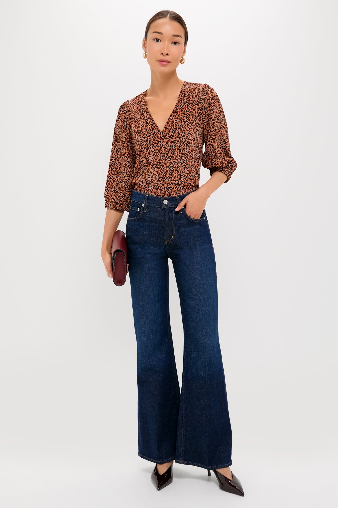 Leopard Hollis Top