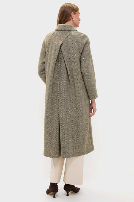 Green Chevron Ugola Coat