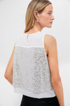 Silver Sequin Edith Blouse