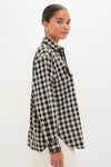 Black Plaid Boyfriend Shirt
