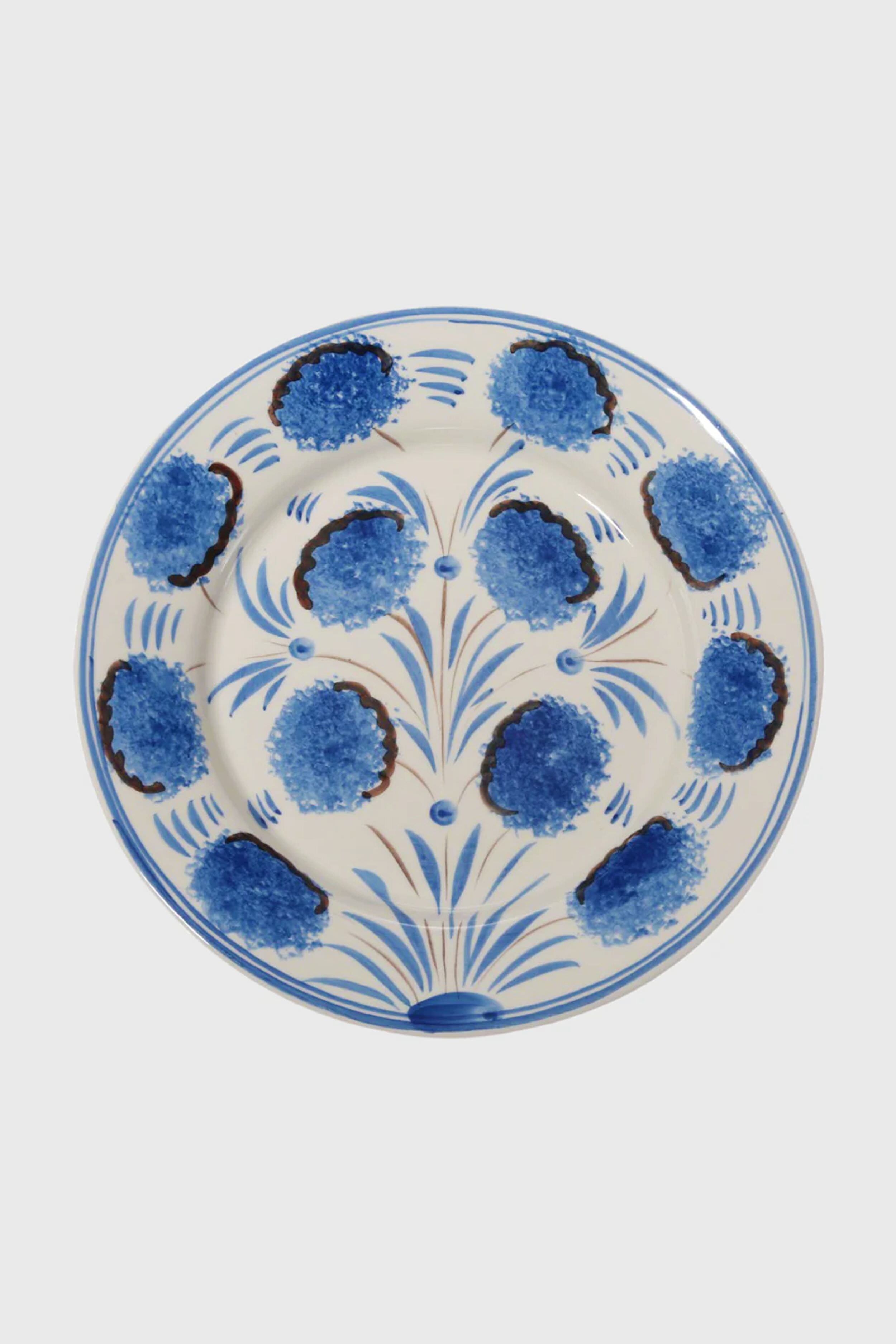 Blue Flower Dinner Plate