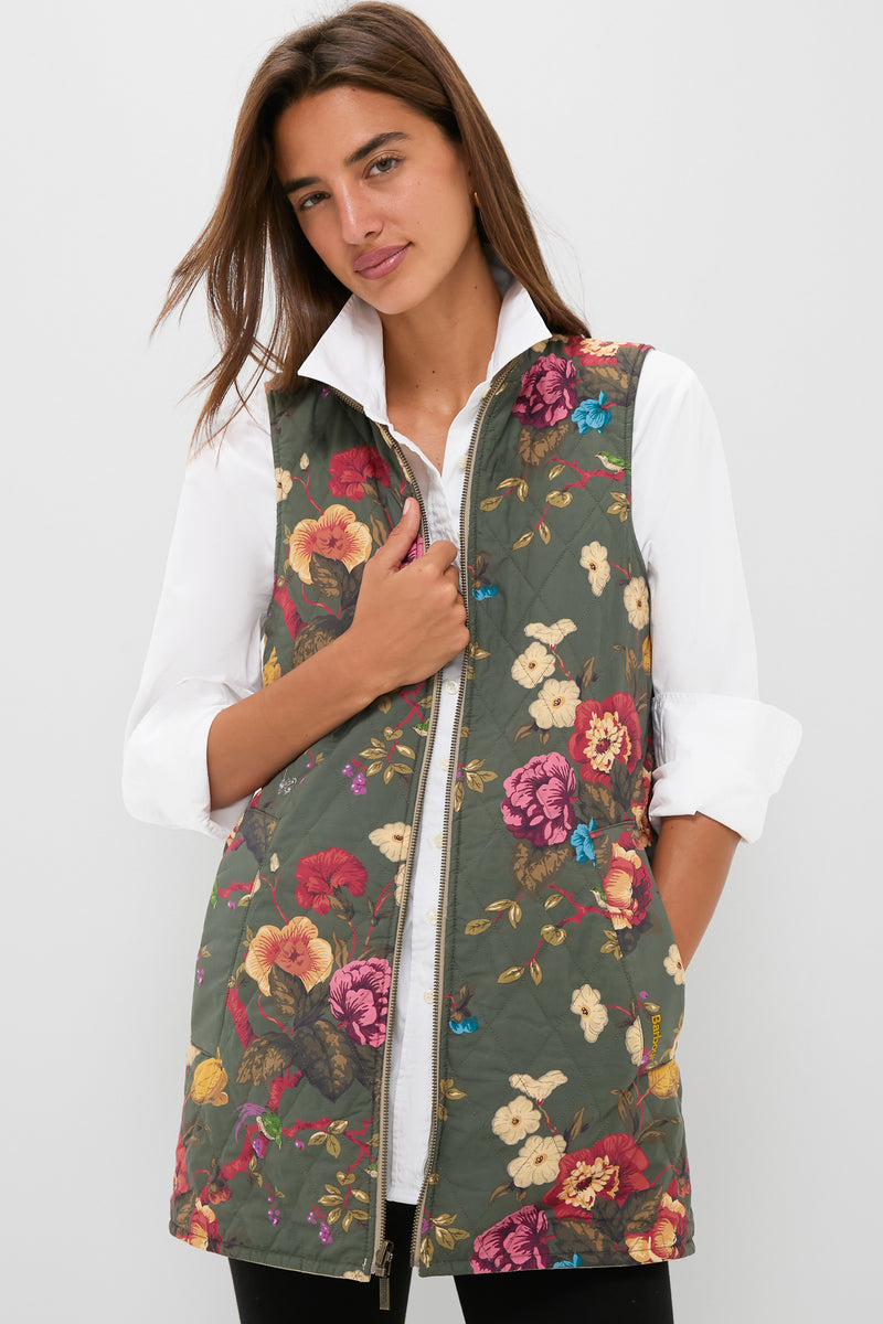 Light Fawn Barbour x Tuckernuck Reversible Paisley Vest
