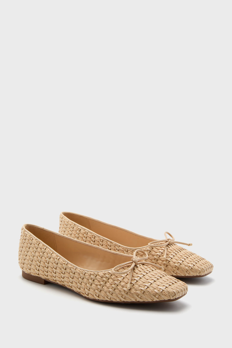 Natural Nibs Arissa Straw Flats Schutz
