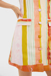 Abstract Stripe Suni Dress