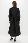 Black Tie Front Bow Bea Maxi Dress