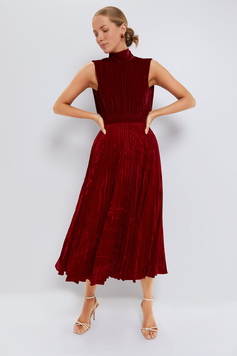 True Red Fleur Velvet C Dress