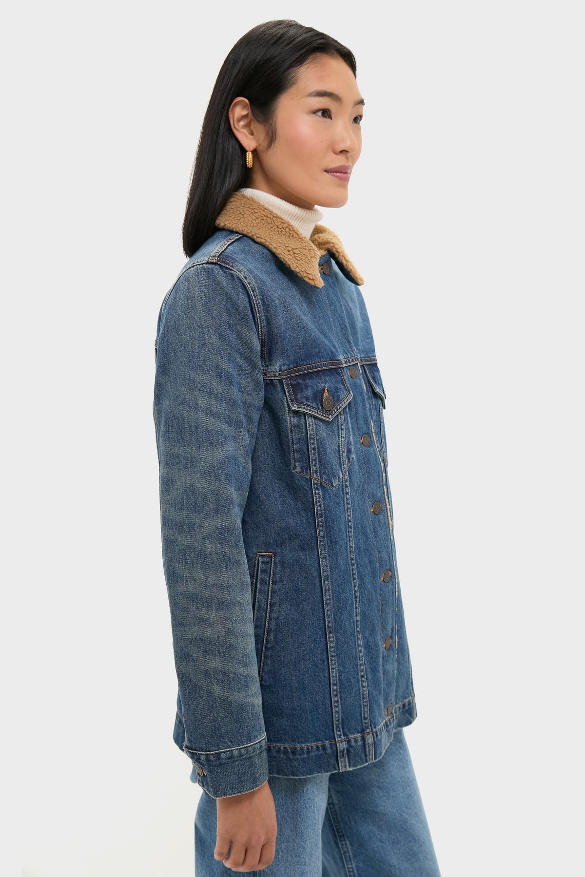Vans giacca jeans bambino/a BY Drill Chore Denim Sherpa Coat | acquista su Vans giacca jeans bambino/a BY Drill Chore Denim Sherpa Coat | acquista su