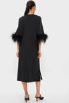 Black Feather Jamie Dress
