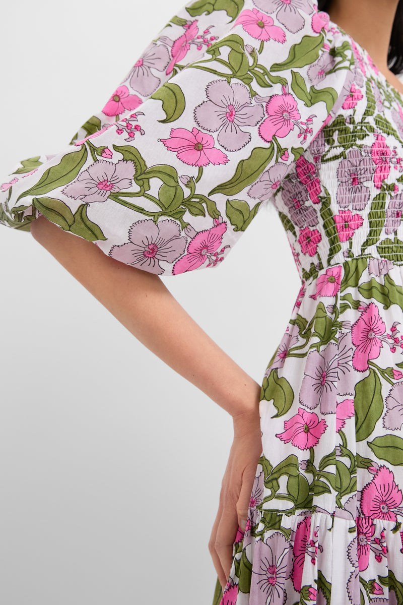 Flower Power Print Alice Dress