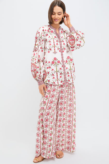 Gardenia Ceres Long Sleeve Smock Shirt