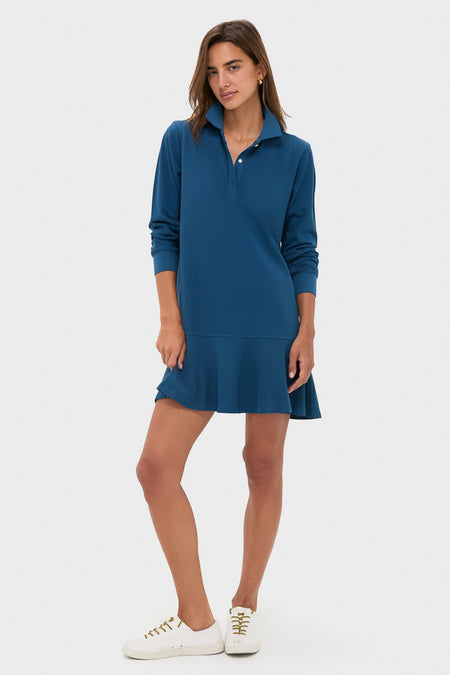 Poseidon Long Sleeve Pique May Polo Dress