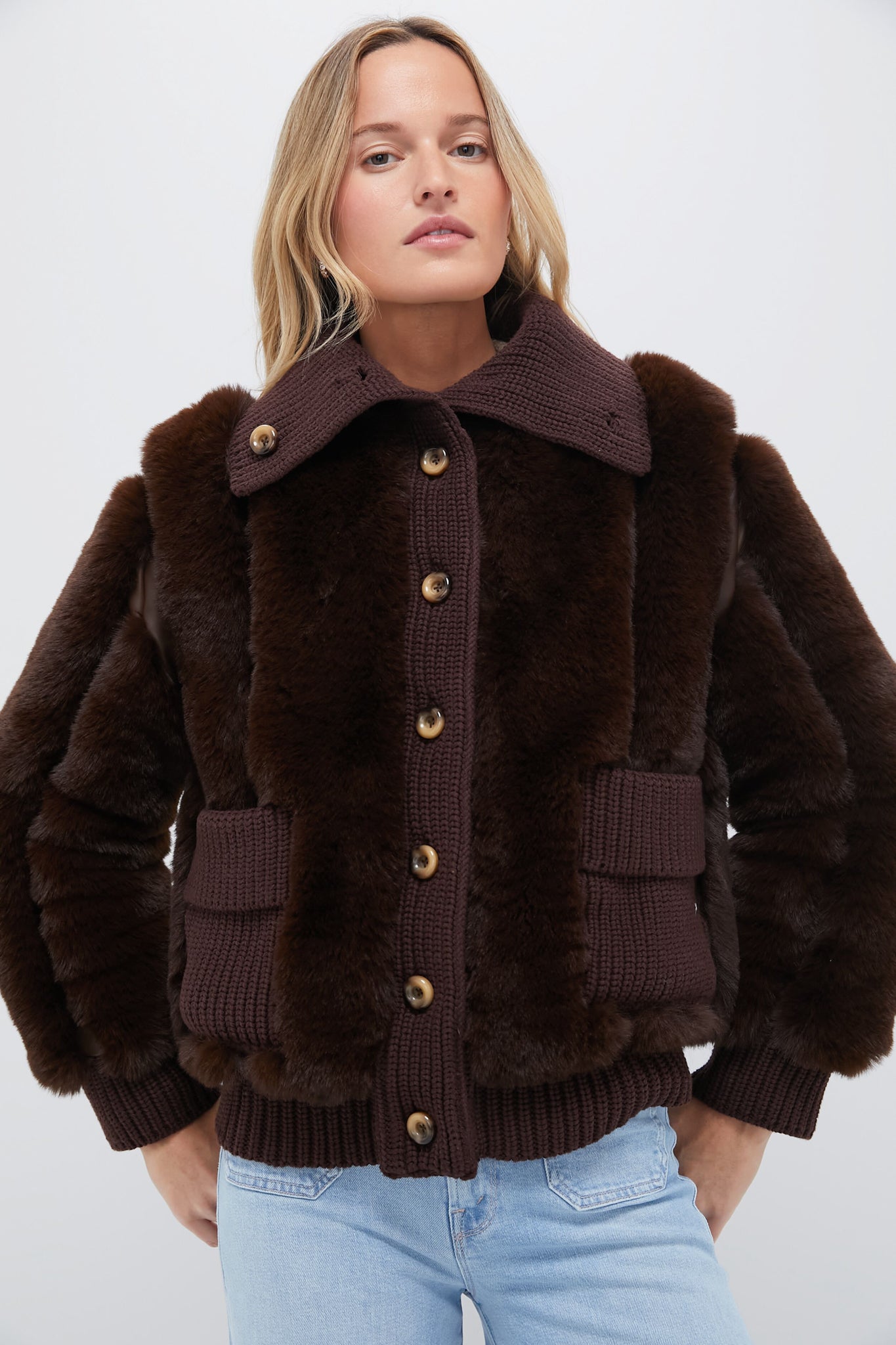 Mahogany Faux Fur Walden Jacket | Tuckernuck