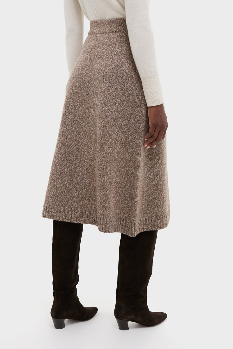 Hazelnut Barnaba Knitted Skirt