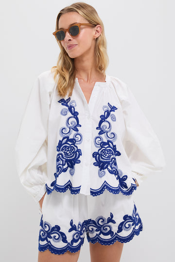 The Navy Detail Minka Shirt