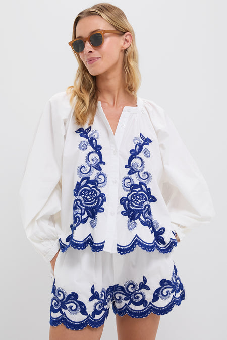 The Navy Detail Minka Shirt