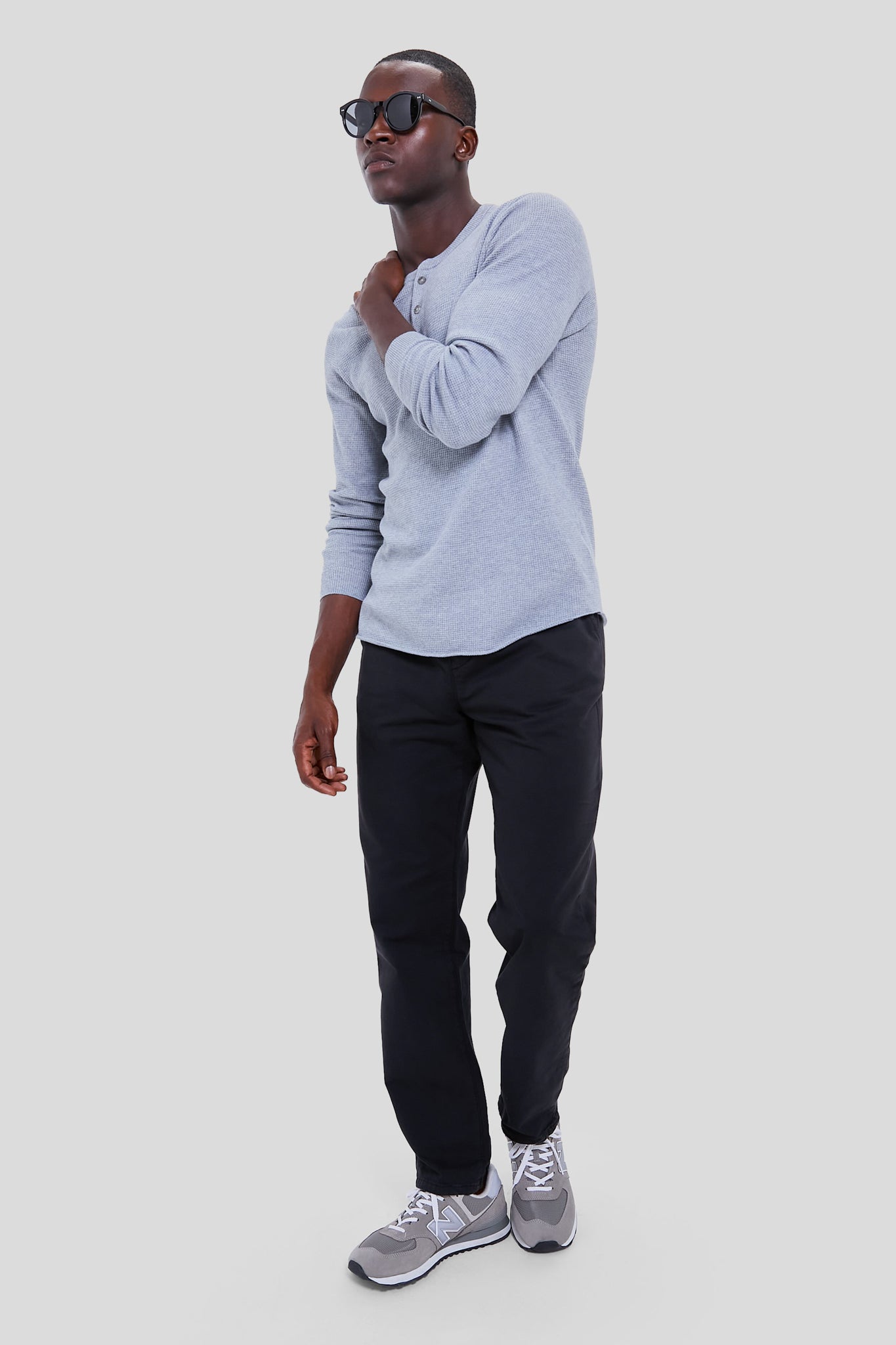 Washed Black Athletic Fit Saturday Pants
