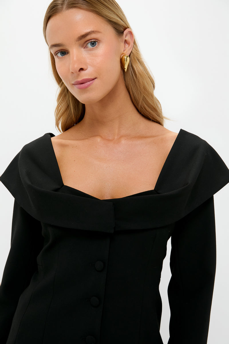 Black Monroe Top